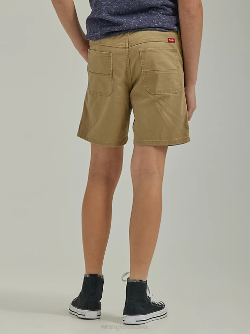 Wrangler Clothing Petrified Oak (112335699) Boys Utility Short (Husky) 8V2H1035