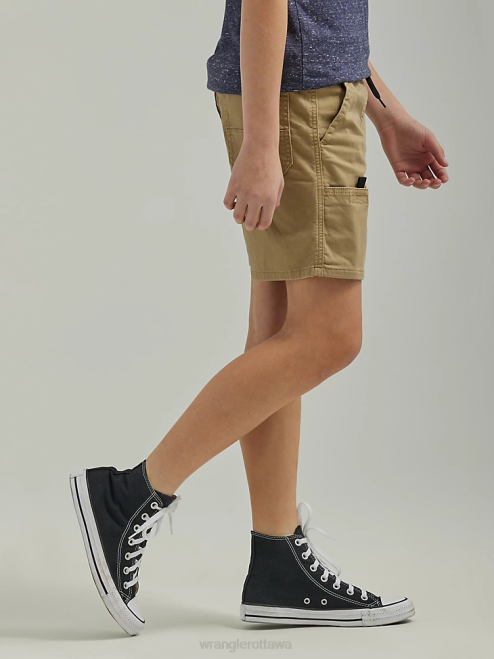 Wrangler Clothing Petrified Oak (112335699) Boys Utility Short (Husky) 8V2H1035