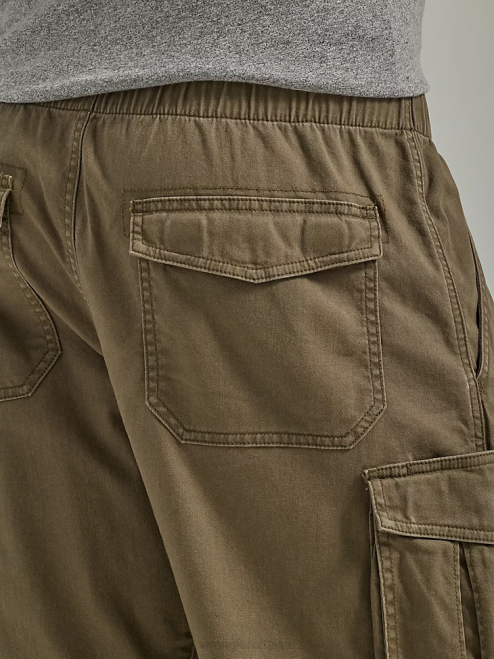 Wrangler Clothing Pine Green (112336242) Men Free To Stretch Drawstring Cargo Short 8V2H552