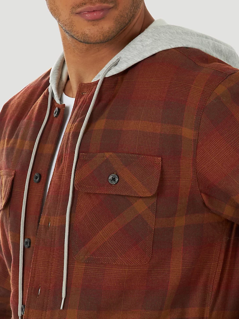 Wrangler Clothing Red (ZHEEPAE) Men Authentics Quilted Flannel Shirt Jacket 8V2H393