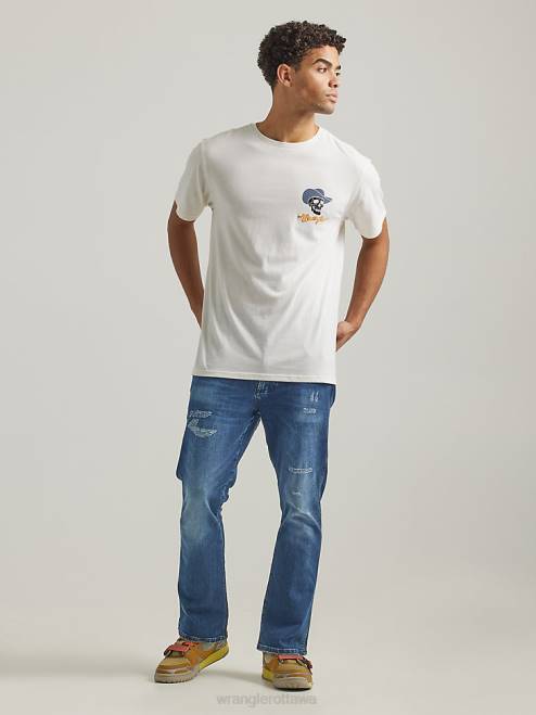 Wrangler Clothing Rio (112332635) Men Destructed Bootcut Jean 8V2H146