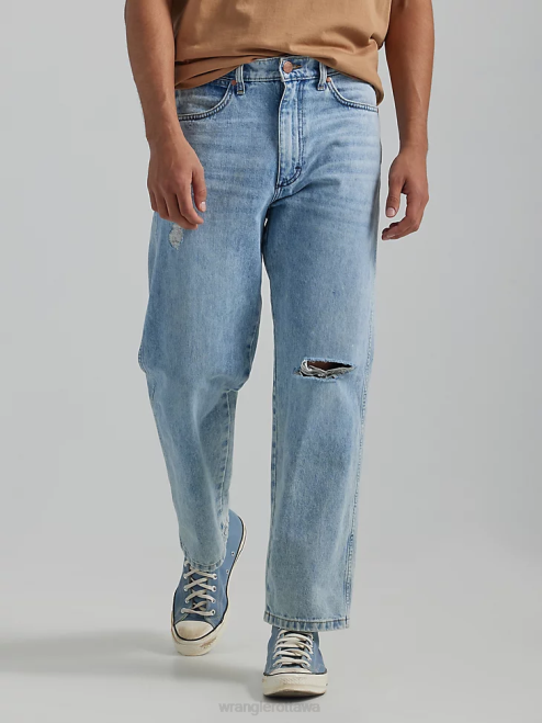 Wrangler Clothing Ripped Light Wash (112335468) Men Heritage Redding Loose Fit Jean 8V2H185