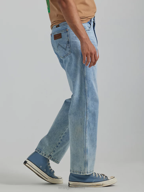 Wrangler Clothing Ripped Light Wash (112335468) Men Heritage Redding Loose Fit Jean 8V2H185