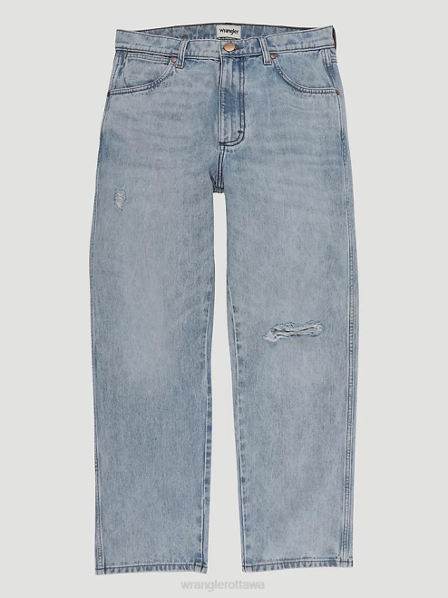 Wrangler Clothing Ripped Light Wash (112335468) Men Heritage Redding Loose Fit Jean 8V2H185