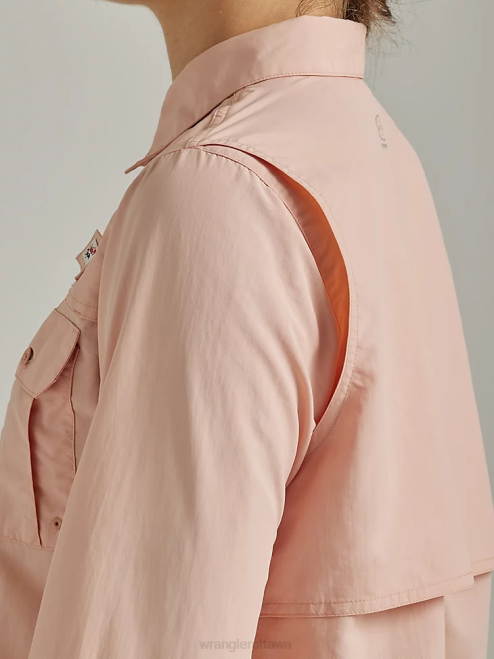 Wrangler Clothing Rose (112331505) Women ATG By Angler Shirt 8V2H899