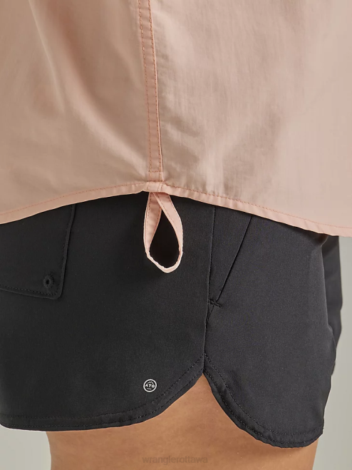 Wrangler Clothing Rose (112331505) Women ATG By Angler Shirt 8V2H899