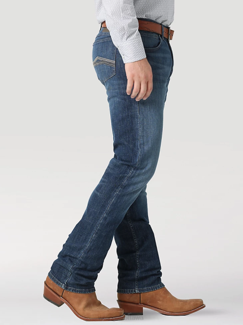 Wrangler Clothing Sable (112322494) Men 20X No 44 Slim Fit Straight Leg Jean 8V2H54
