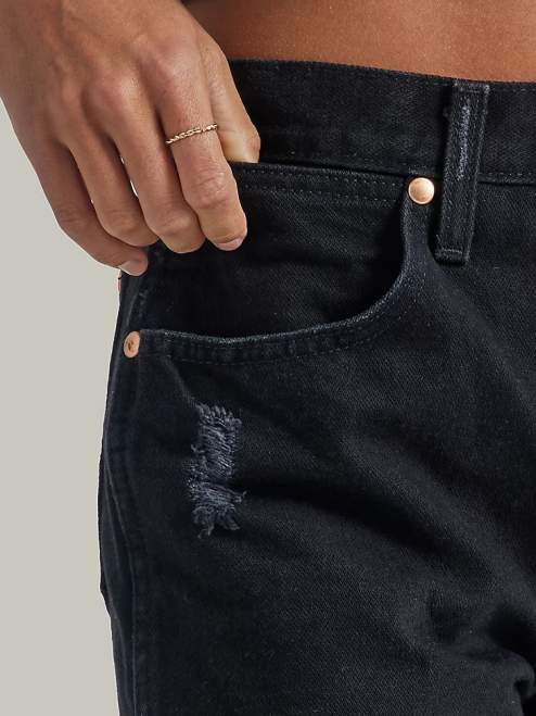 Wrangler Clothing Shadow Black (WBS05BK) Women Reworked Short 8V2H824