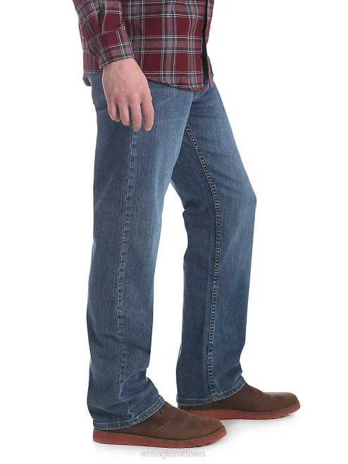 Wrangler Clothing Slate (97FXVST) Men Five Star Premium Denim Flex for Comfort Relaxed Fit Jean 8V2H84