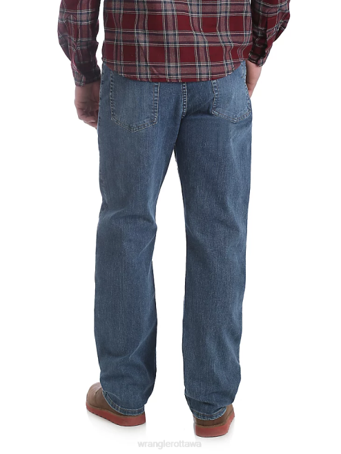 Wrangler Clothing Slate (97FXVST) Men Five Star Premium Denim Flex for Comfort Relaxed Fit Jean 8V2H84