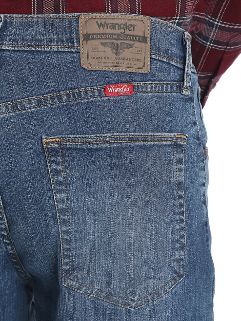 Wrangler Clothing Slate (97FXVST) Men Five Star Premium Denim Flex for Comfort Relaxed Fit Jean 8V2H84