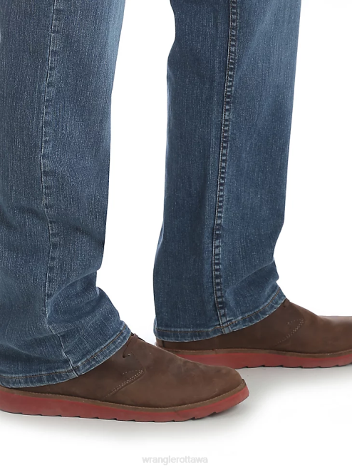 Wrangler Clothing Slate (97FXVST) Men Five Star Premium Denim Flex for Comfort Relaxed Fit Jean 8V2H84