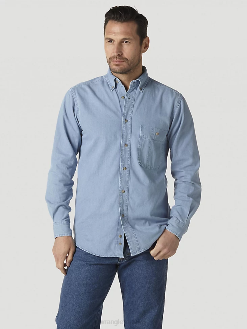 Wrangler Clothing Slate Grey (FR3W5GY) Men RIGGS Workwear FR Flame Resistant Work Shirt 8V2H404