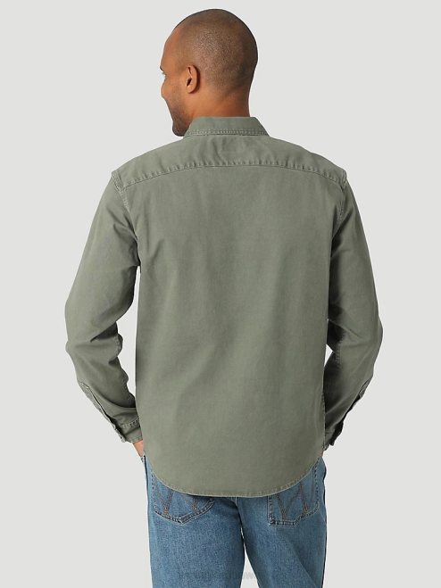 Wrangler Clothing Spruce (112322905) Men Epic Soft Stretch Twill Shirt 8V2H331