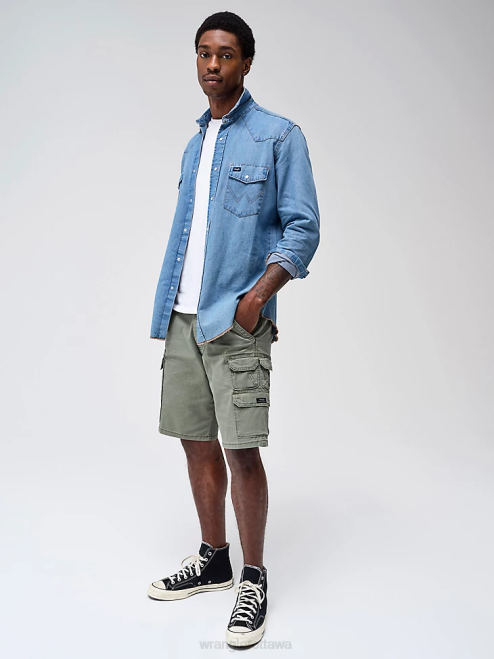 Wrangler Clothing Spruce (112336367) Men Five Star Premium Stacked Cargo Short 8V2H535
