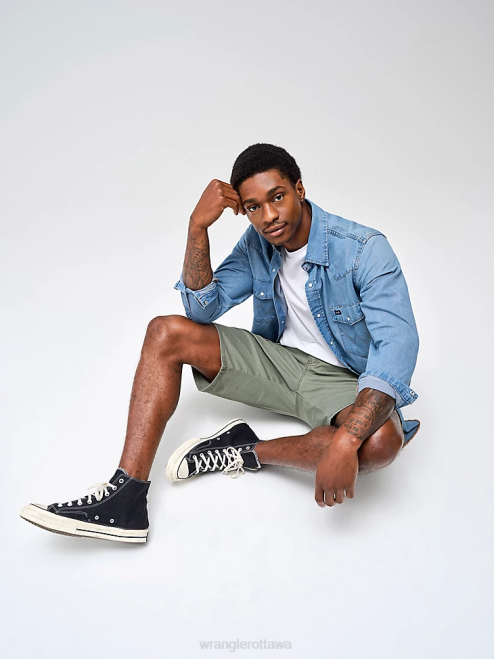 Wrangler Clothing Spruce (112336367) Men Five Star Premium Stacked Cargo Short 8V2H535