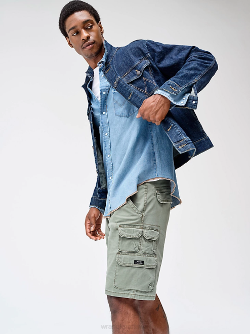 Wrangler Clothing Spruce (112336367) Men Five Star Premium Stacked Cargo Short 8V2H535