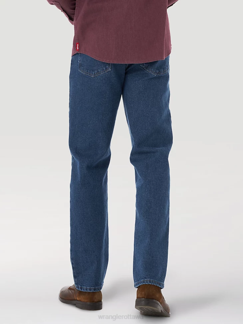 Wrangler Clothing Stone (97FXVMD) Men Five Star Premium Denim Flex for Comfort Relaxed Fit Jean 8V2H81