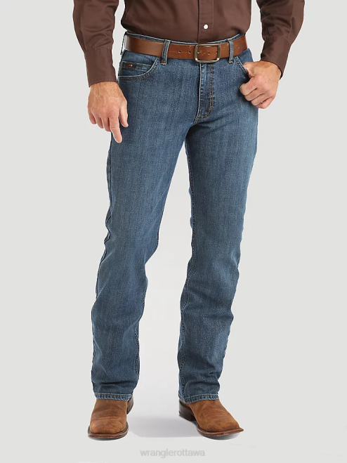 Wrangler Clothing Stone Blue (02MCWST) Men 20X Active Flex Slim Fit Jean 8V2H120