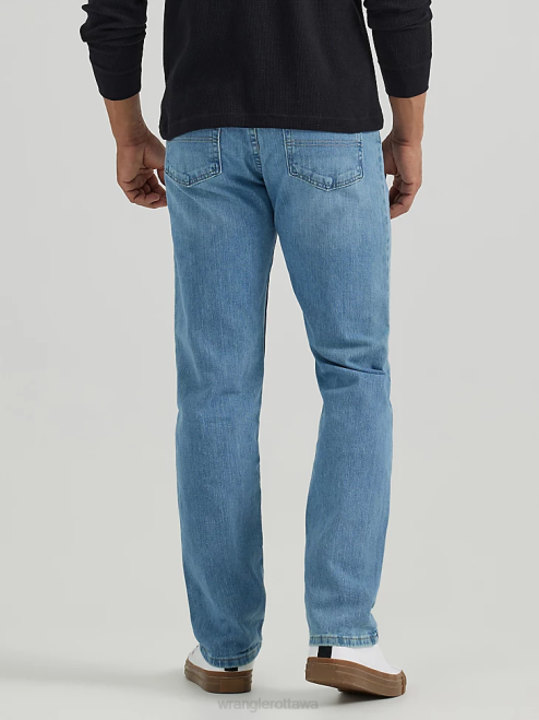 Wrangler Clothing Stonewash Light (10ZM100SF) Men Authentics Regular Fit Flex Jean 8V2H128