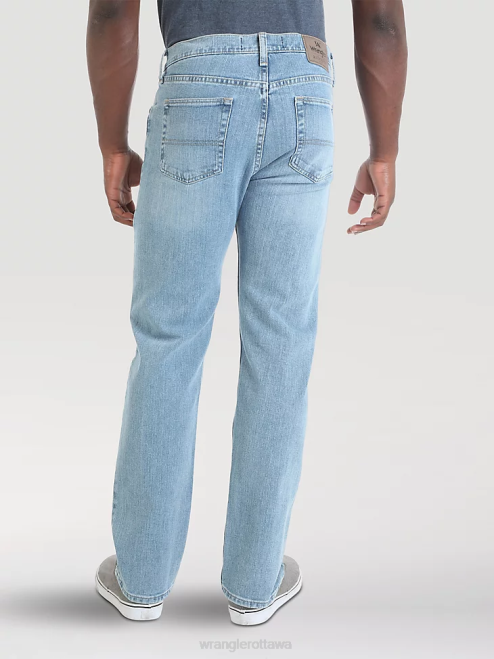 Wrangler Clothing Stonewash Light (10ZM200SF) Men Authentics Relaxed Fit Flex Jean 8V2H100