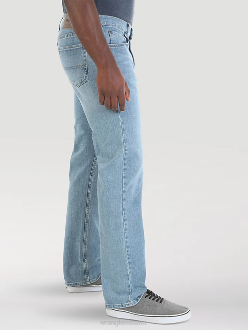Wrangler Clothing Stonewash Light (10ZM200SF) Men Authentics Relaxed Fit Flex Jean 8V2H100