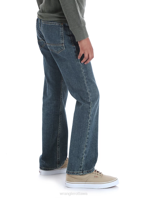 Wrangler Clothing Sunkissed Denim (5SCHWS2) Boys Five Star Classic Straight Fit Jean (Husky) 8V2H971