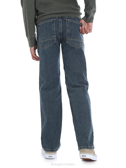 Wrangler Clothing Sunkissed Denim (5SCHWS2) Boys Five Star Classic Straight Fit Jean (Husky) 8V2H971