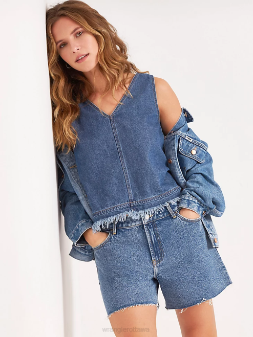 Wrangler Clothing Topaz (112333477) Women High Rise Mid Thigh Short 8V2H827