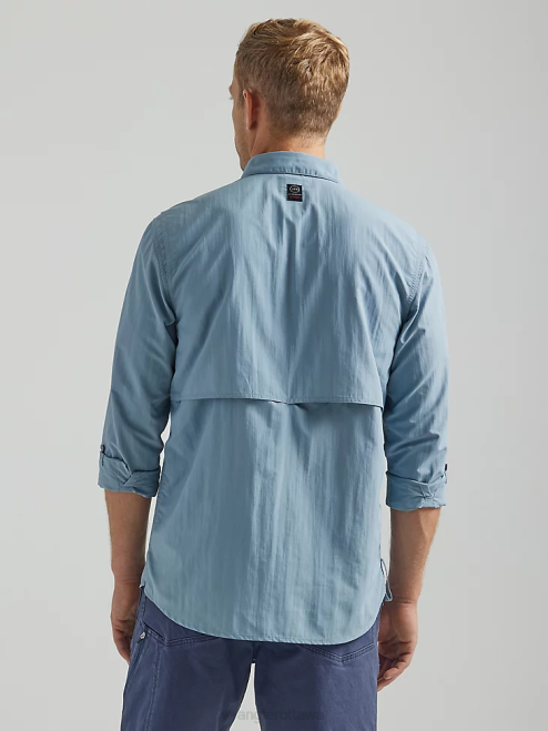 Wrangler Clothing Tradewinds (112333906) Men ATG Angler Long Sleeve Shirt 8V2H653