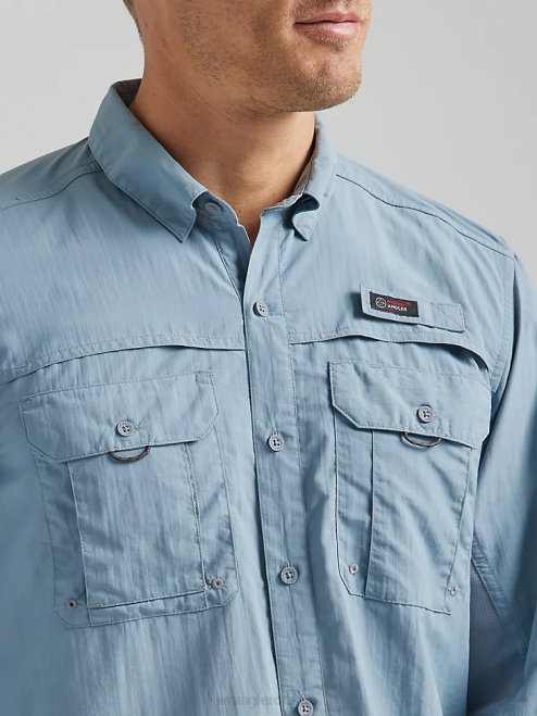 Wrangler Clothing Tradewinds (112333906) Men ATG Angler Long Sleeve Shirt 8V2H653