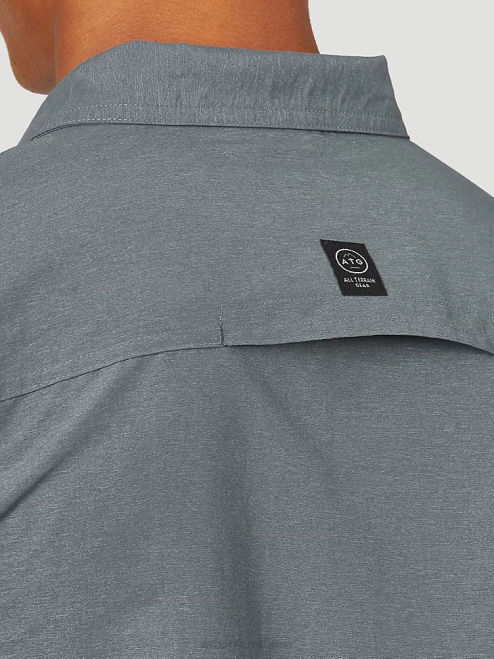 Wrangler Clothing Turbulence (NSB89TN) Men ATG Mix Material Shirt 8V2H380