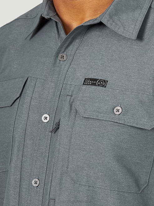 Wrangler Clothing Turbulence (NSB89TN) Men ATG Mix Material Shirt 8V2H380