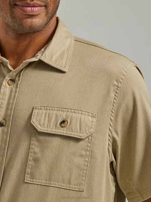 Wrangler Clothing Twill (112330683) Men Epic Soft Flex Shirt 8V2H354
