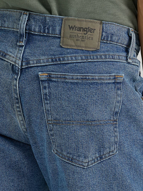 Wrangler Clothing Vintage Blue (10ZM200VF) Men Authentics Relaxed Fit Flex Jean 8V2H104