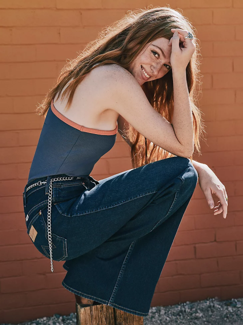 Wrangler Clothing Vintage Indigo (112334737) Women One Shoulder Cami 8V2H874