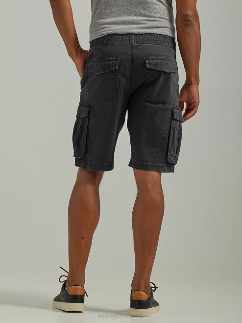 Wrangler Clothing Washed Black (112336240) Men Free To Stretch Drawstring Cargo Short 8V2H553