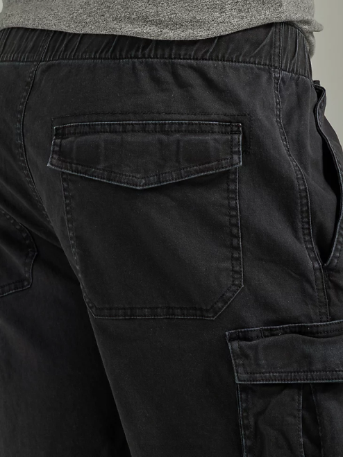 Wrangler Clothing Washed Black (112336240) Men Free To Stretch Drawstring Cargo Short 8V2H553