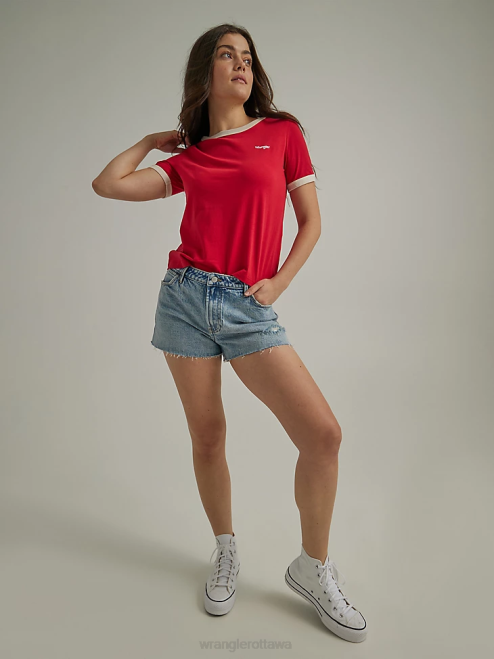 Wrangler Clothing Wild Flower (112335761) Women High Rise Vintage Cut-Off Short 8V2H837