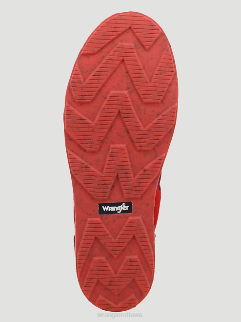 Wrangler Footwear Red/Black (112318572) Women Southwestern Print Low Top Sneaker 8V2H931