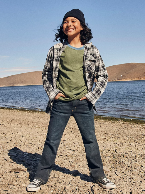 Wrangler Clothing Deep Indigo (5WNBWDG) Boys Five Star Flex Bootcut Jean 8V2H958