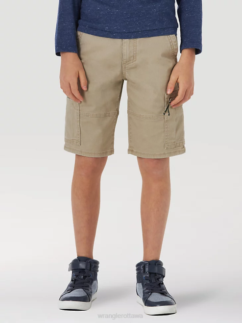 Wrangler Clothing Khaki (4RMHWKH) Boys Comfort Flex Cargo Short 8V2H995
