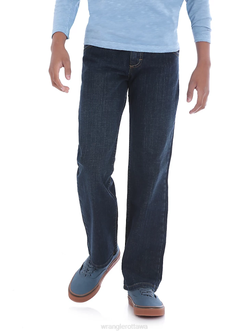 Wrangler Clothing Moonlight Blue (5SCHWM2) Boys Five Star Classic Straight Fit Jean (Husky) 8V2H972