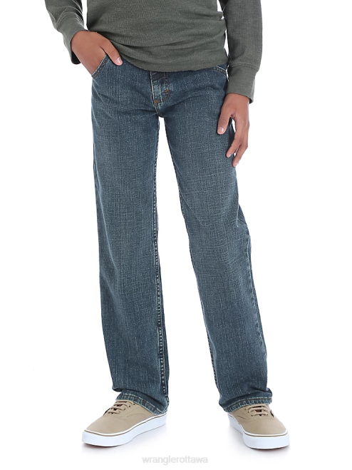 Wrangler Clothing Sunkissed Denim (5SCHWS2) Boys Five Star Classic Straight Fit Jean (Husky) 8V2H971