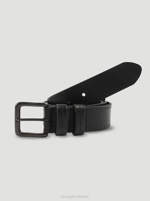 Wrangler Accessories Black (112327095) Men Pull-Up Stitch Belt 8V2H718