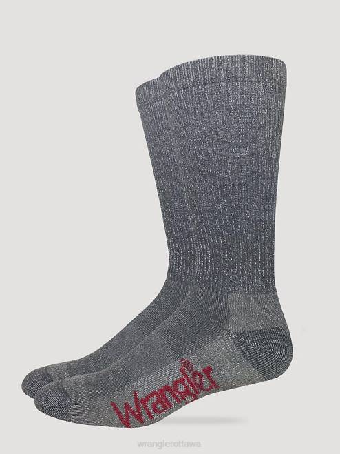 Wrangler Accessories Heather Grey (112351579) Men Merino Wool Crew Socks 8V2H699