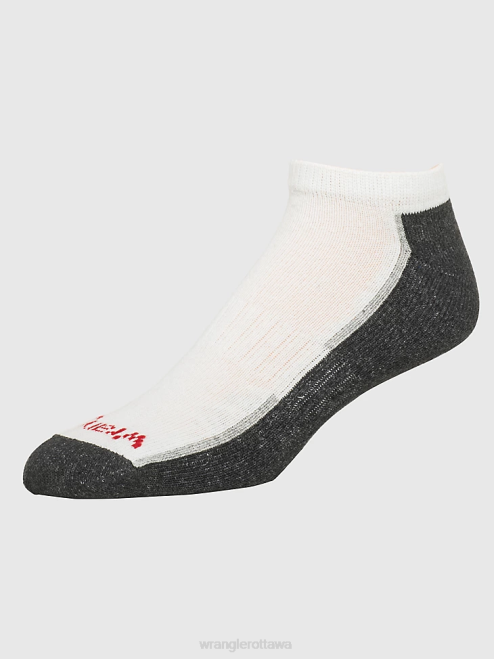 Wrangler Accessories White (112318613) Men Cushioned Ankle Socks (6-Pack) 8V2H724