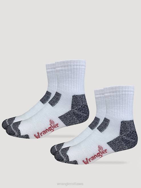 Wrangler Accessories White (112351415) Men Steel Toe Ultra-Dri Socks (2-pack) 8V2H697