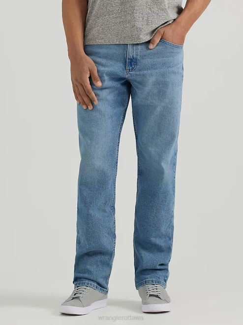 Wrangler Clothing Bleached Tint (97FXVBT) Men Five Star Premium Denim Flex for Comfort Relaxed Fit Jean 8V2H85