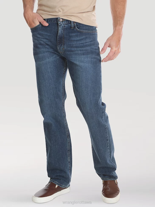 Wrangler Clothing Blue Ocean (10ZM100BN) Men Authentics Regular Fit Flex Jean 8V2H127